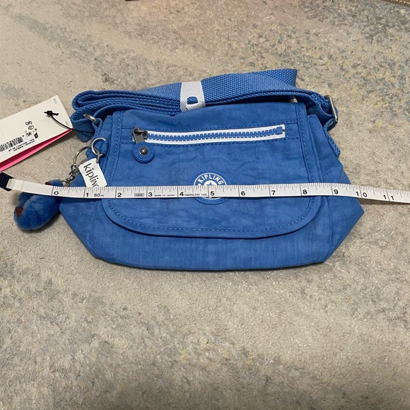 NWT Size Small Kipling Sabian Small Crossbody Bag In Bounce Blue 10” X 6” X 3.5” - Picture 12 of 13